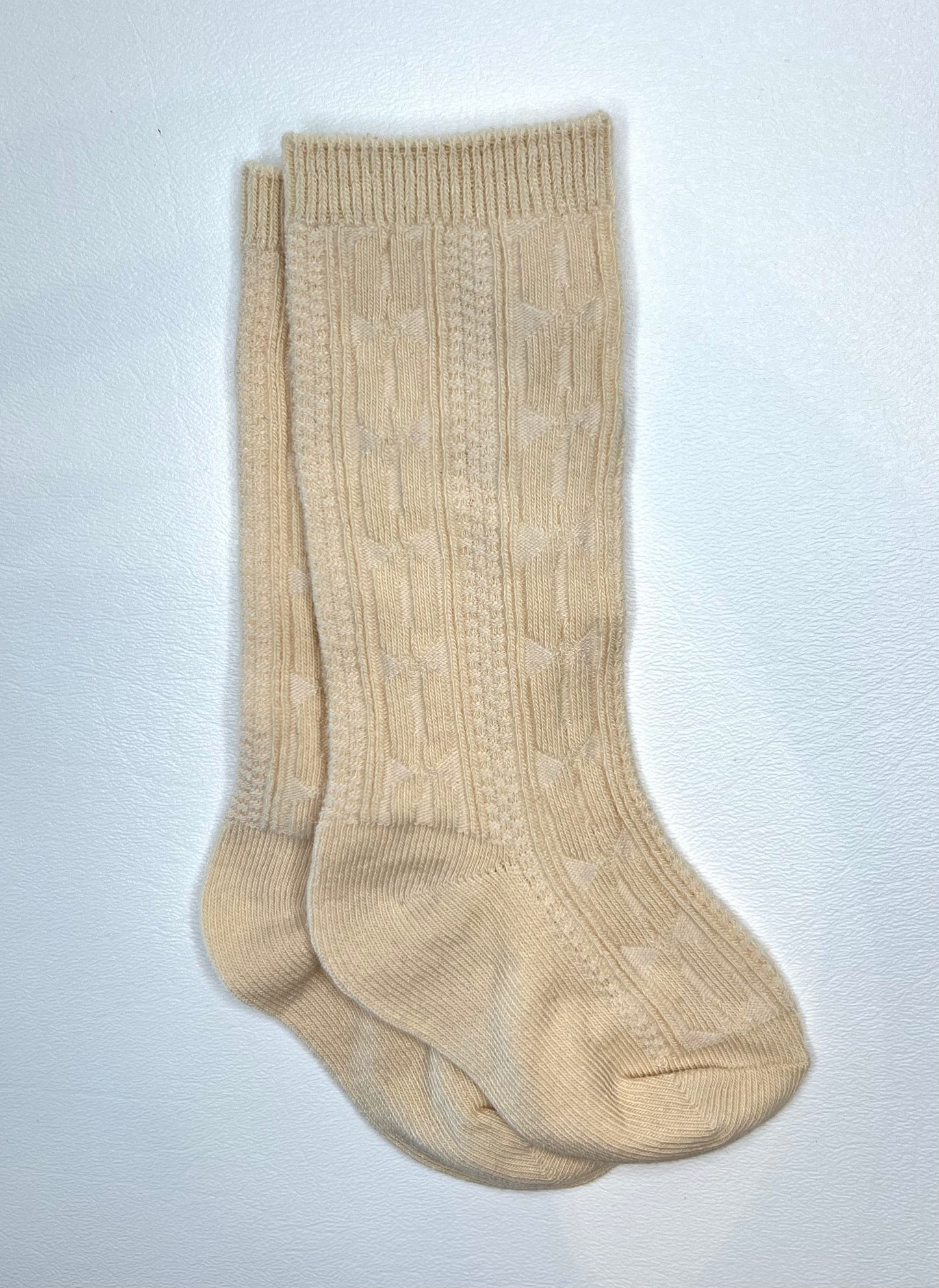 Vanilla Cream Knee High Socks