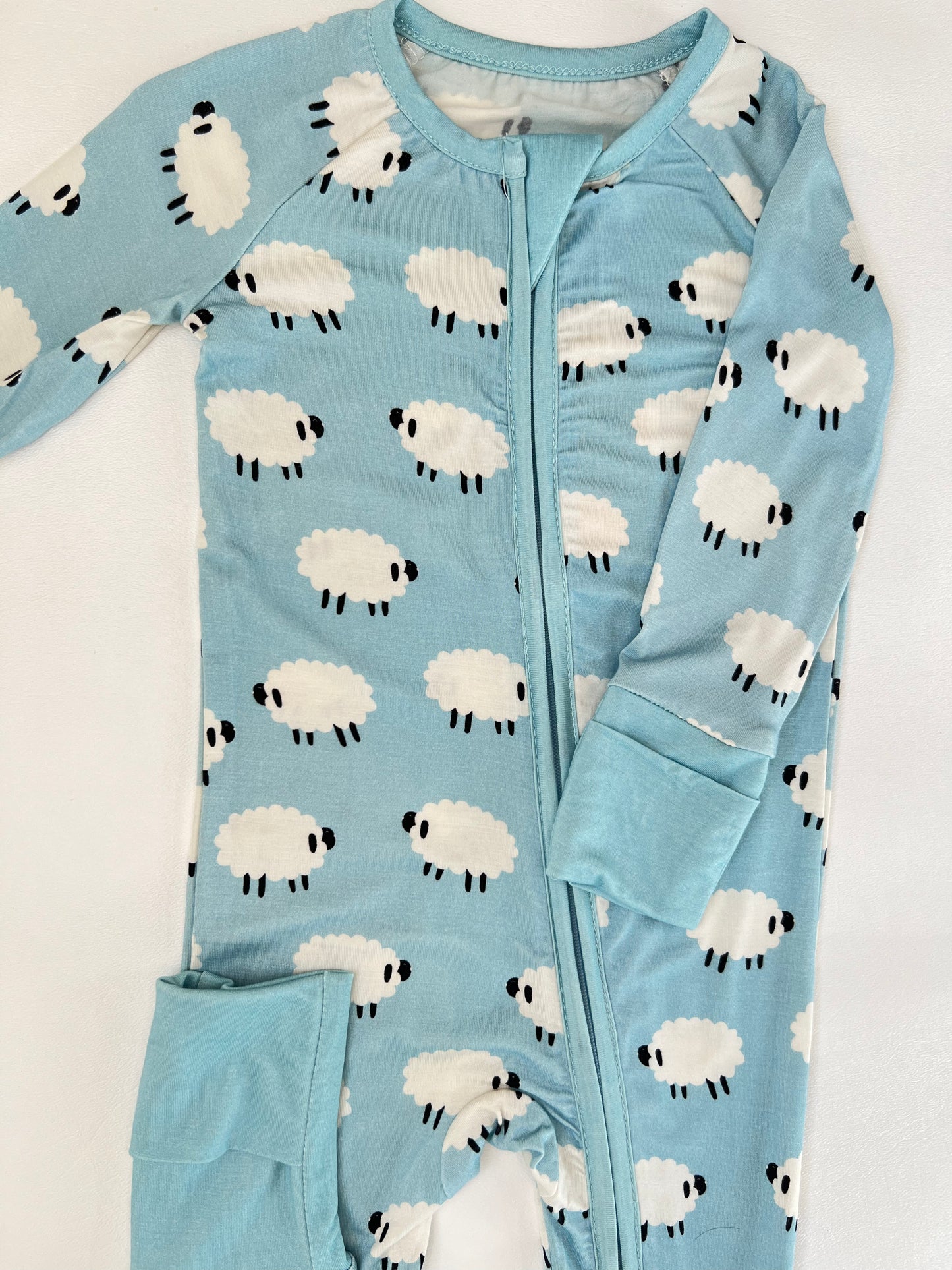 Blue Little Lamb Bamboo Sleeper
